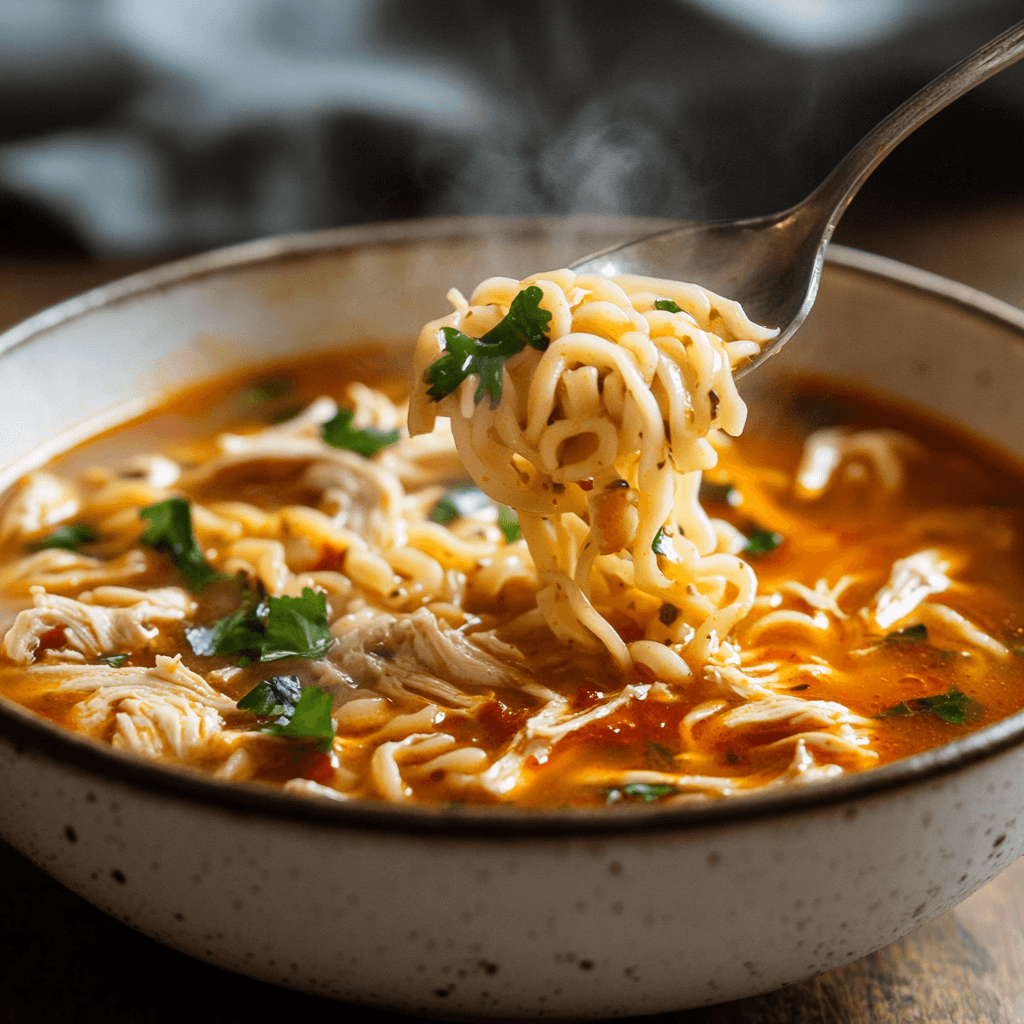 Spicy Chicken Noodle Soup