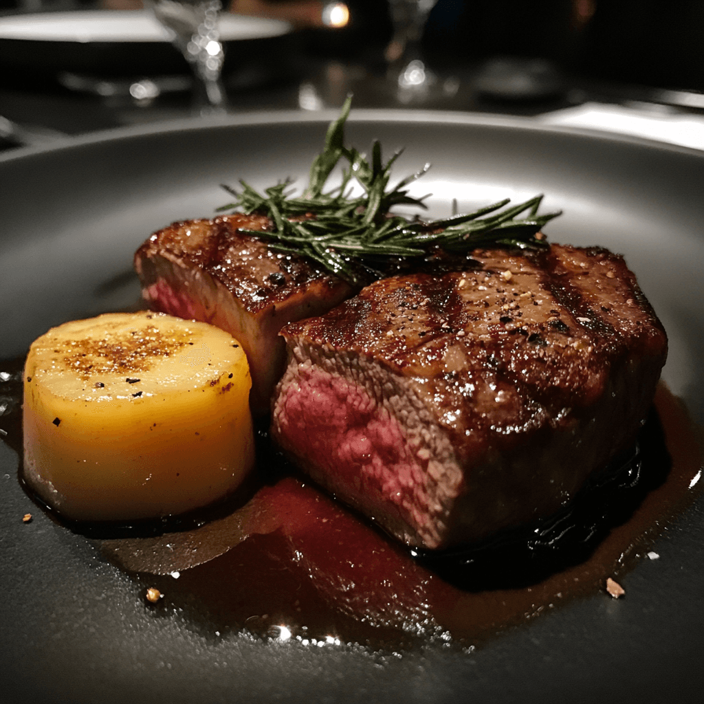 steak in cast iron skillet and oven
