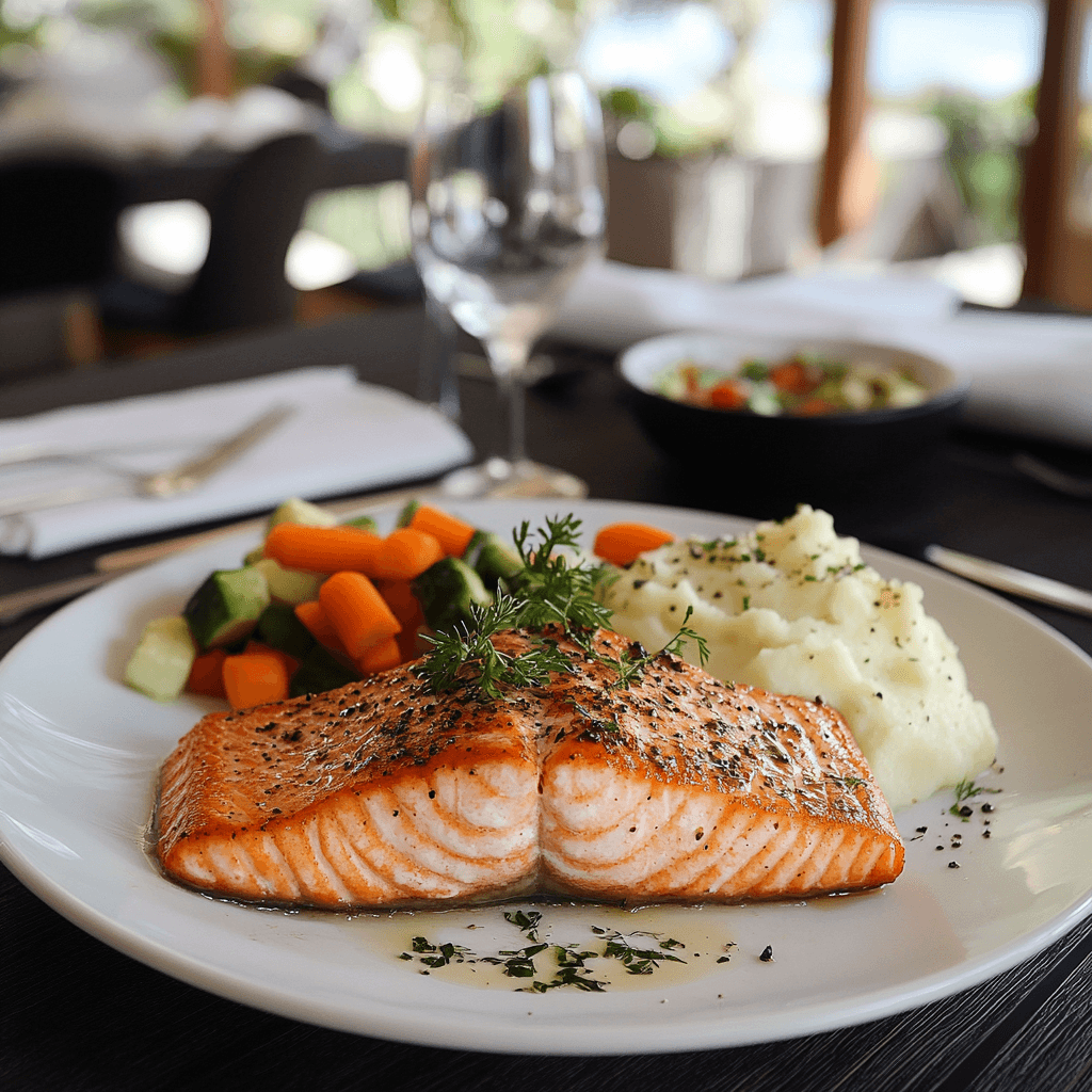 Salmon and Mashed Potatoes