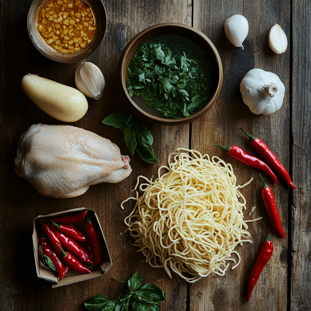 maty_recipes_A_wooden_table_with_ingredients_for_spicy_chicke_6909886e-0cd0-4668-9bc2-5fd0514c5c93_0 Spicy Chicken Noodle Soup