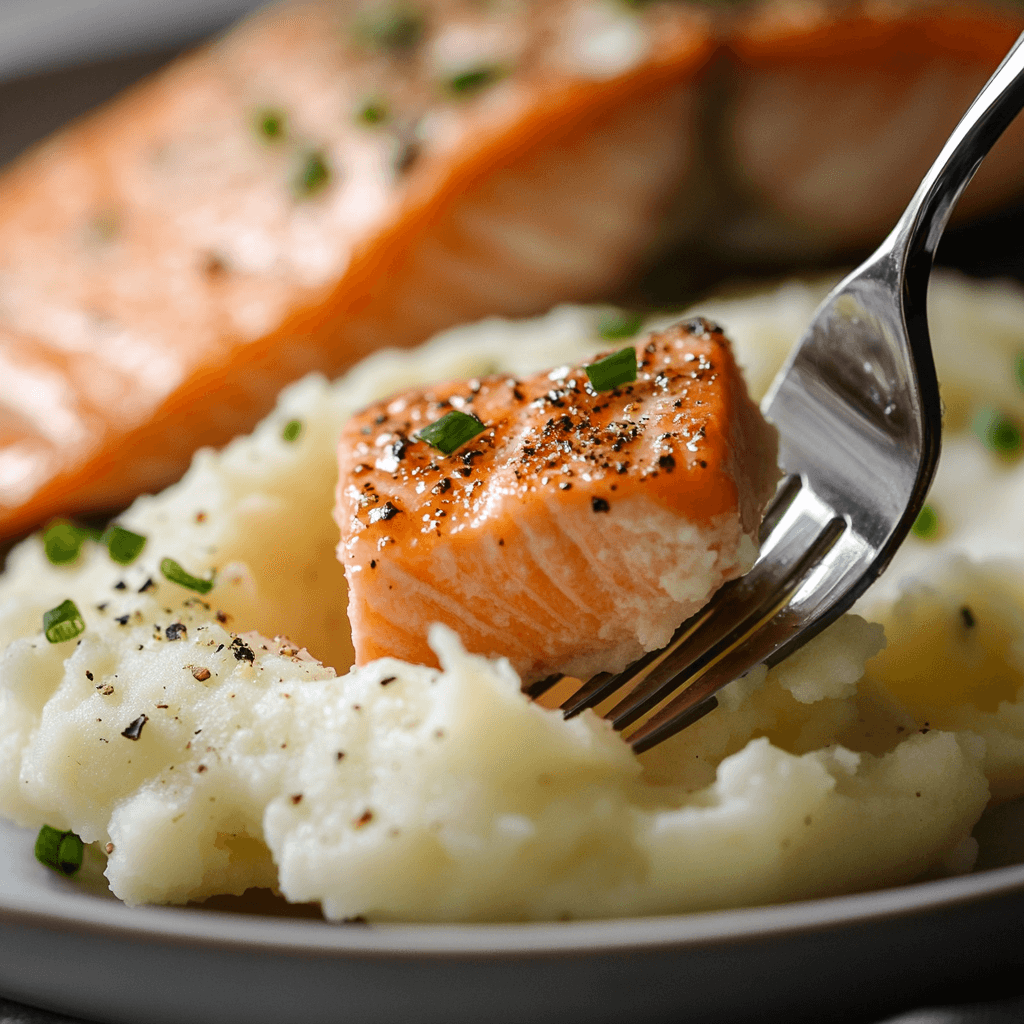 Salmon and Mashed Potatoes