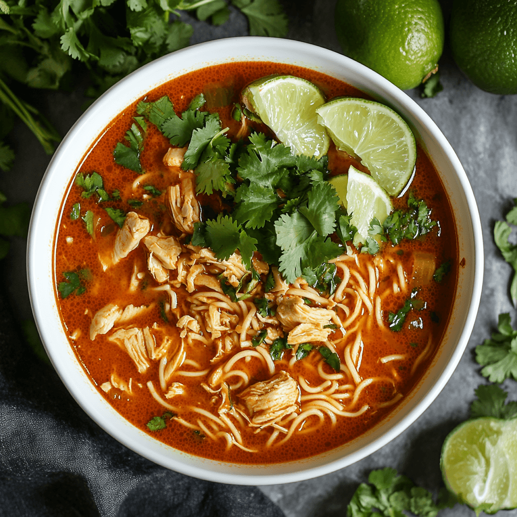 Spicy Chicken Noodle Soup