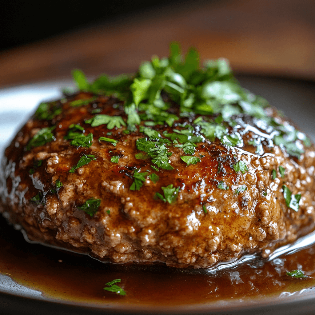 Salisbury Steak Recipe with Ground Chicken