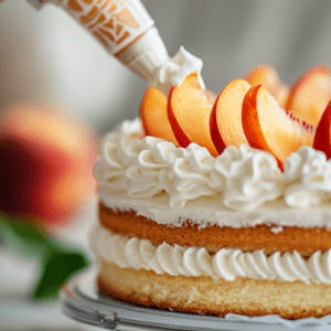 Peaches and Cream Cake