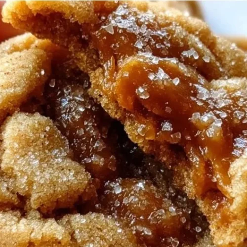 Brown Sugar Caramel Crinkle Cookies freshly baked and sprinkled with powdered sugar