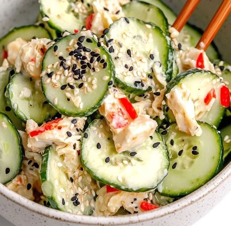 California Roll Cucumber Salad