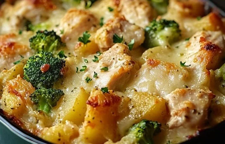 Chicken Potato Broccoli Casserole