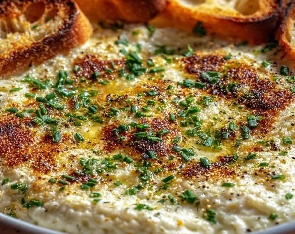 Creamy Roasted Garlic Bread Dip