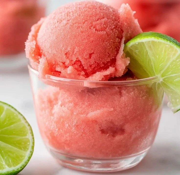 Frozen 2-Ingredient Watermelon Sorbet