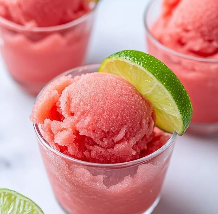 Frozen 2-Ingredient Watermelon Sorbet