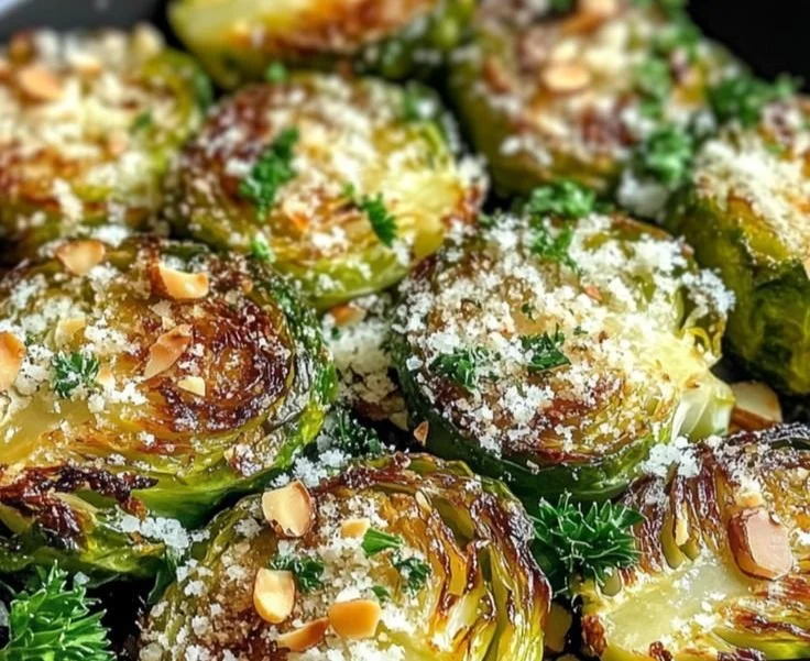 Garlic Butter Roasted Brussels Sprouts