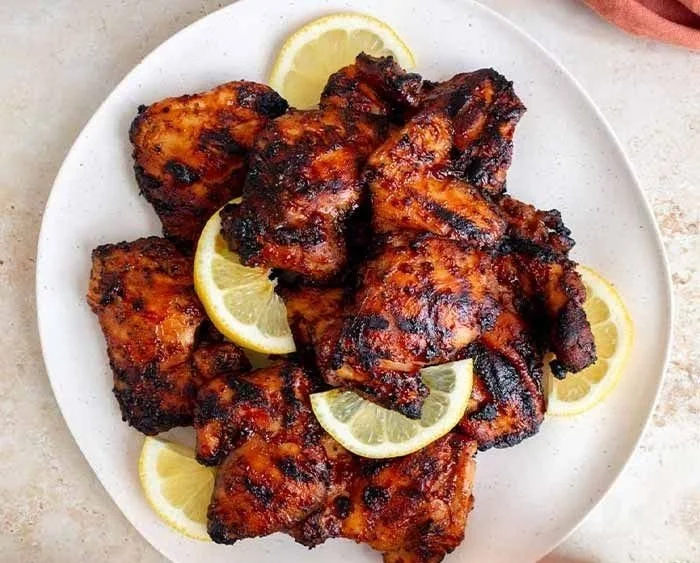 Grilled BBQ Chicken Thighs
