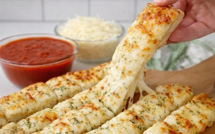 Homemade Cheesy Breadsticks