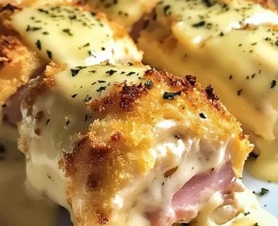 Indulge in Creamy Chicken Cordon Bleu Rolls for Dinner Tonight!
