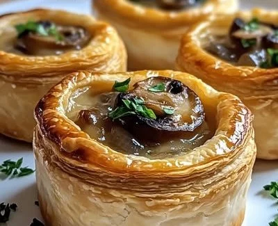 Indulge in Mini Mushroom & Gruyère Pot Pies for a Cozy Meal