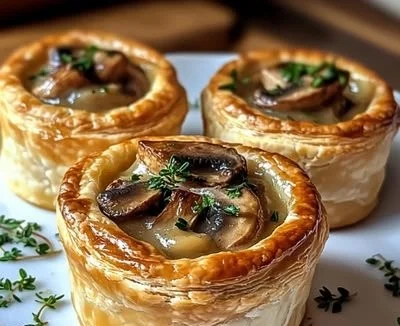 Indulge in Mini Mushroom & Gruyère Pot Pies for a Cozy Meal