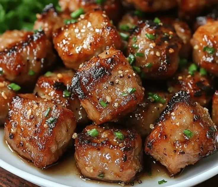 Irresistibly Savory Garlic Pork Bites