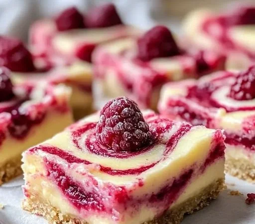 Lemon Raspberry Swirl Bars
