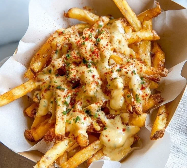 Plate of Louisiana Voodoo Fries inspired by Wingstop's recipe