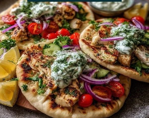 Sheet Pan Chicken Pitas with Herby Ranch