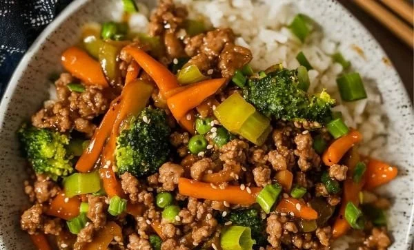Teriyaki Ground Turkey Stir-Fry