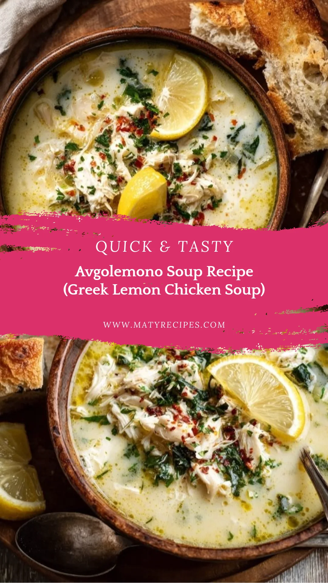 Avgolemono Soup Recipe (Greek Lemon Chicken Soup)