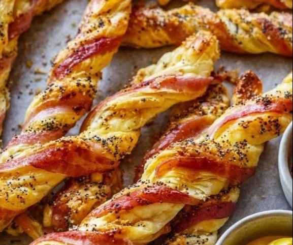Bacon Puff Pastry Twists