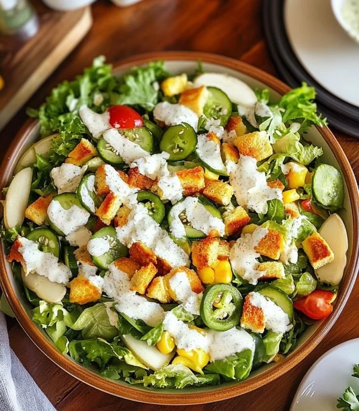 California Salad with Jalapeno Ranch Dressing