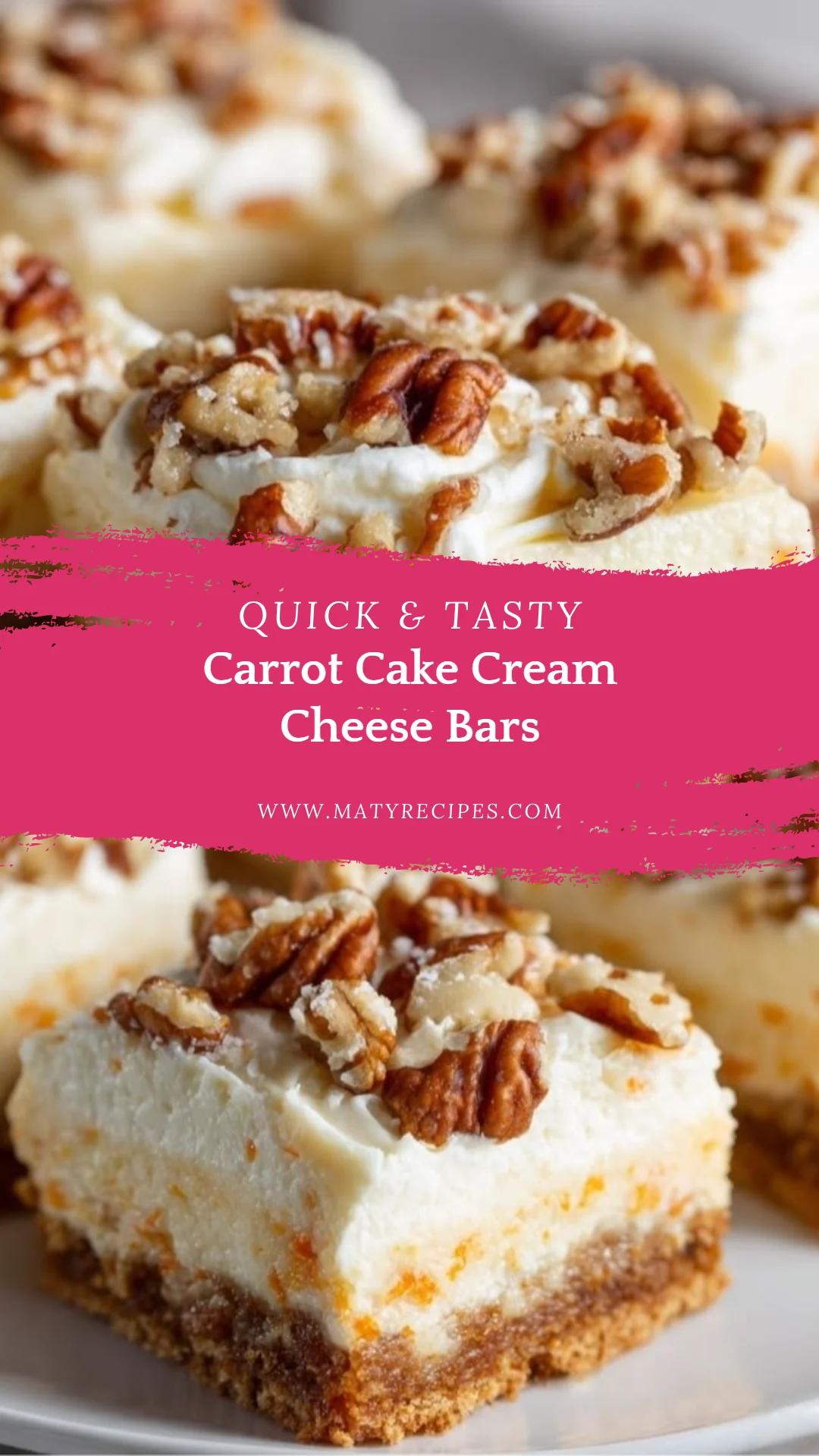 Carrot Cake Cream Cheese Bars