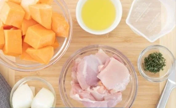 Chicken, Sweet Potato and Thyme Puree