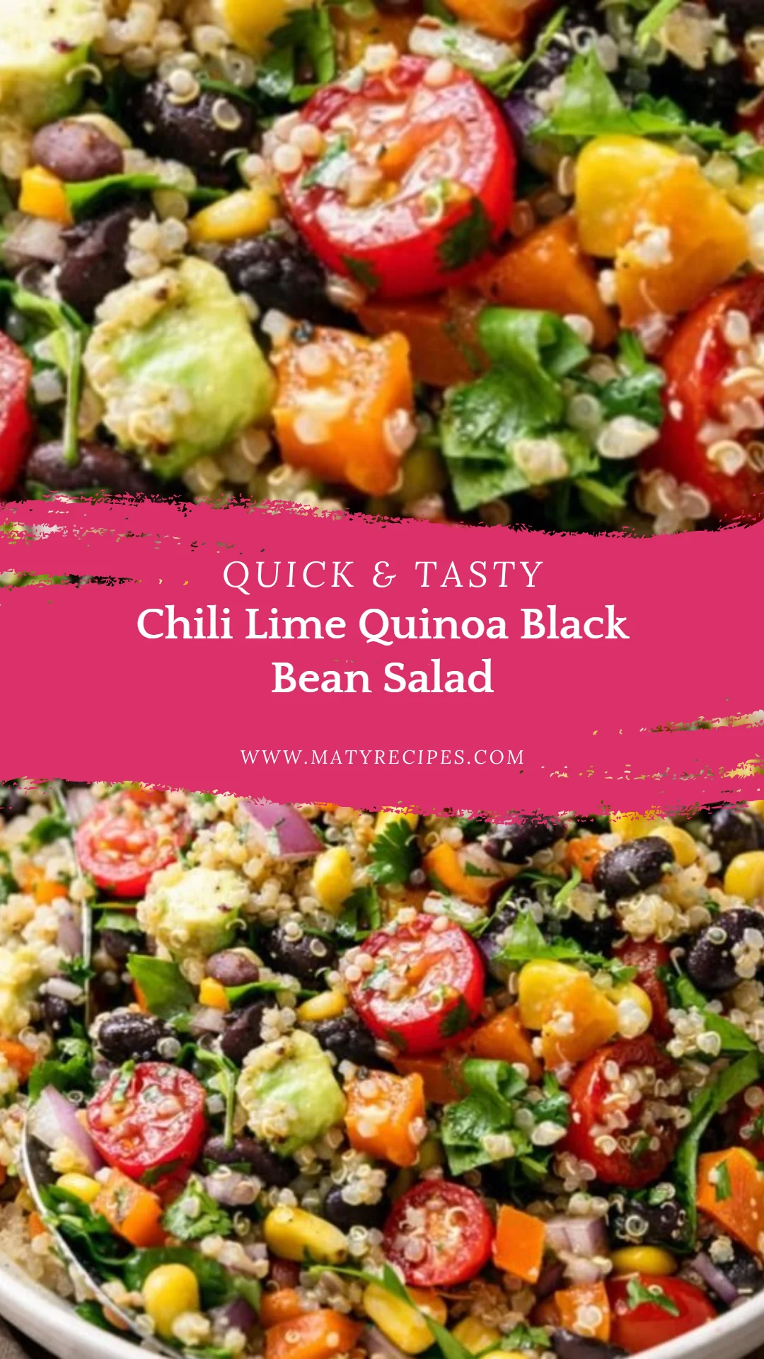 Chili Lime Quinoa Black Bean Salad