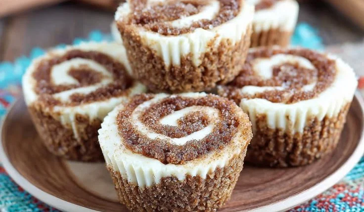 Cinnamon Roll Cheesecake Bites