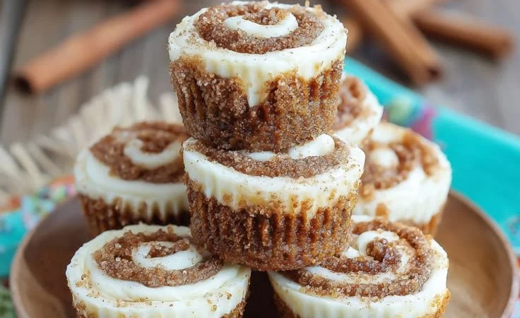 Cinnamon Roll Cheesecake Bites