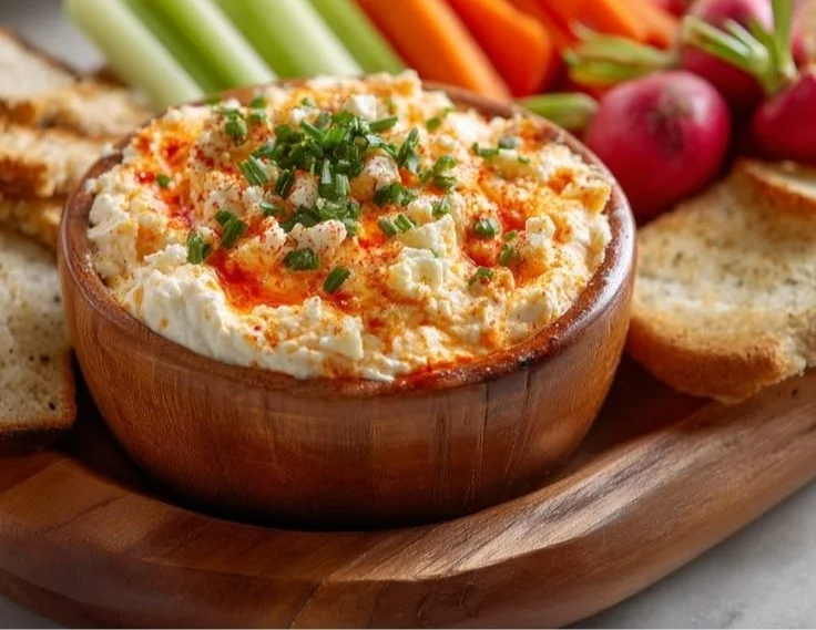 Cottage Cheese Buffalo Chicken Dip
