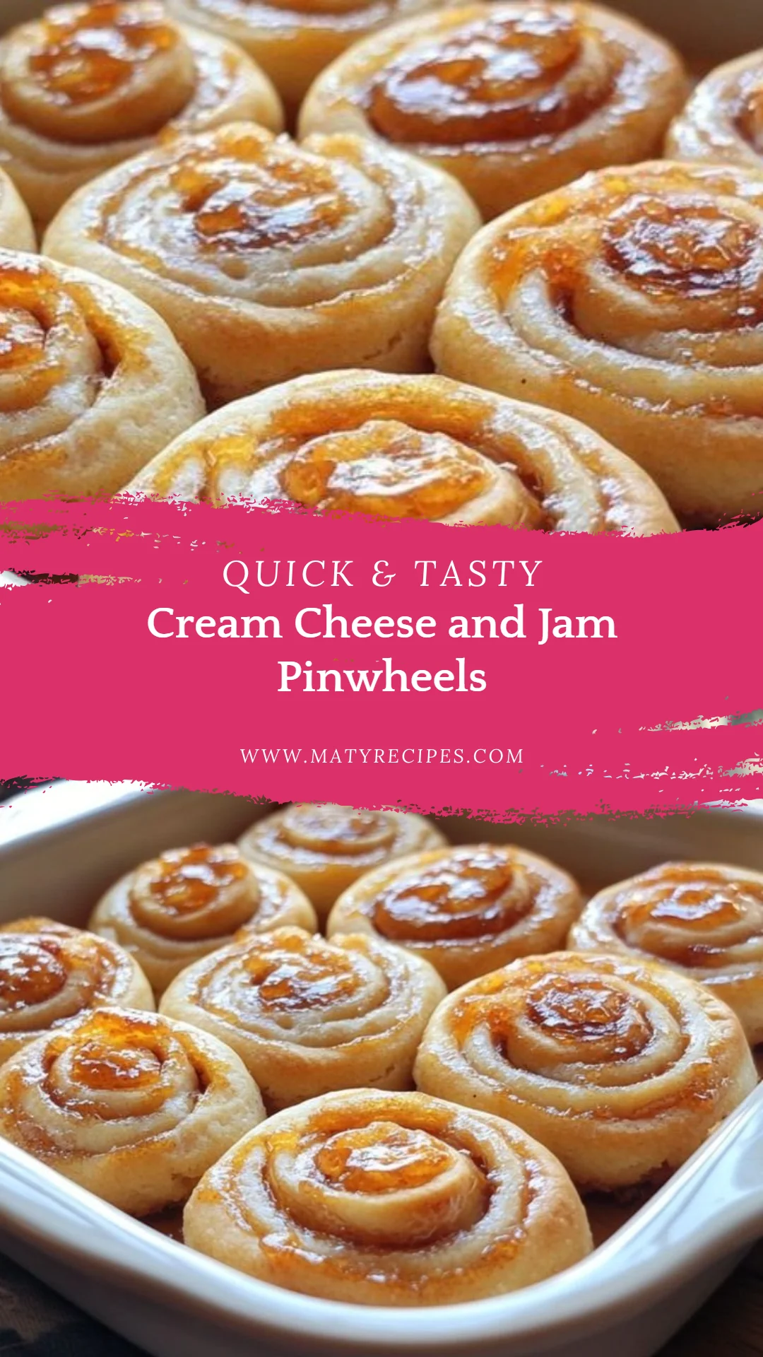 Cream Cheese and Jam Pinwheels