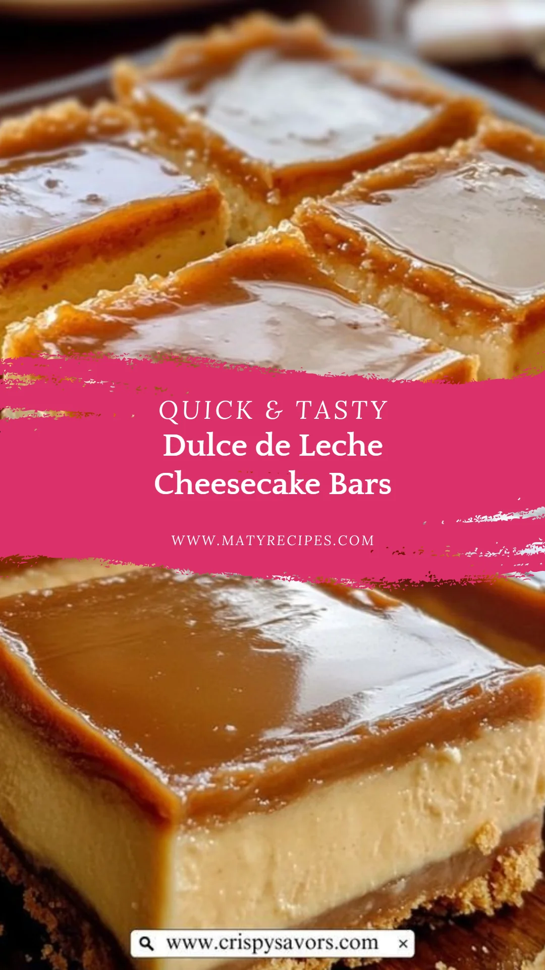 Dulce de Leche Cheesecake Bars