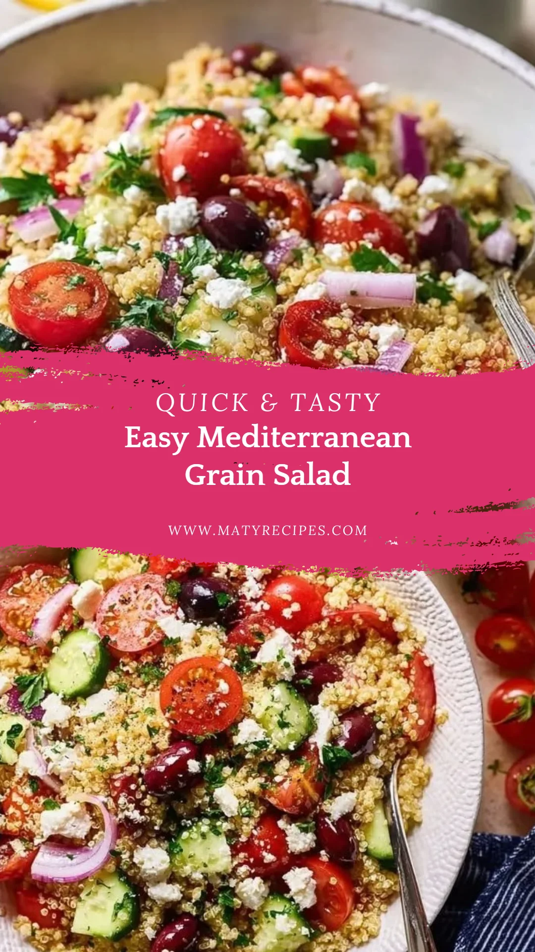 Easy Mediterranean Grain Salad