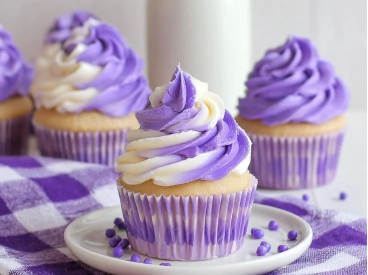 Grape Soda Cupcakes