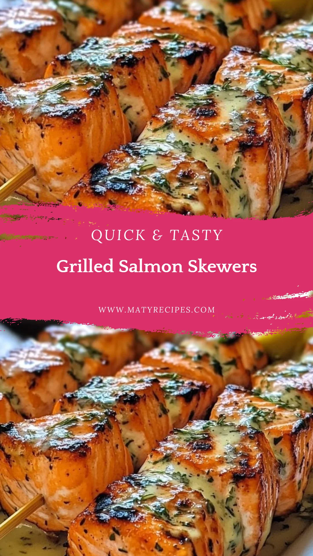 Grilled Salmon Skewers