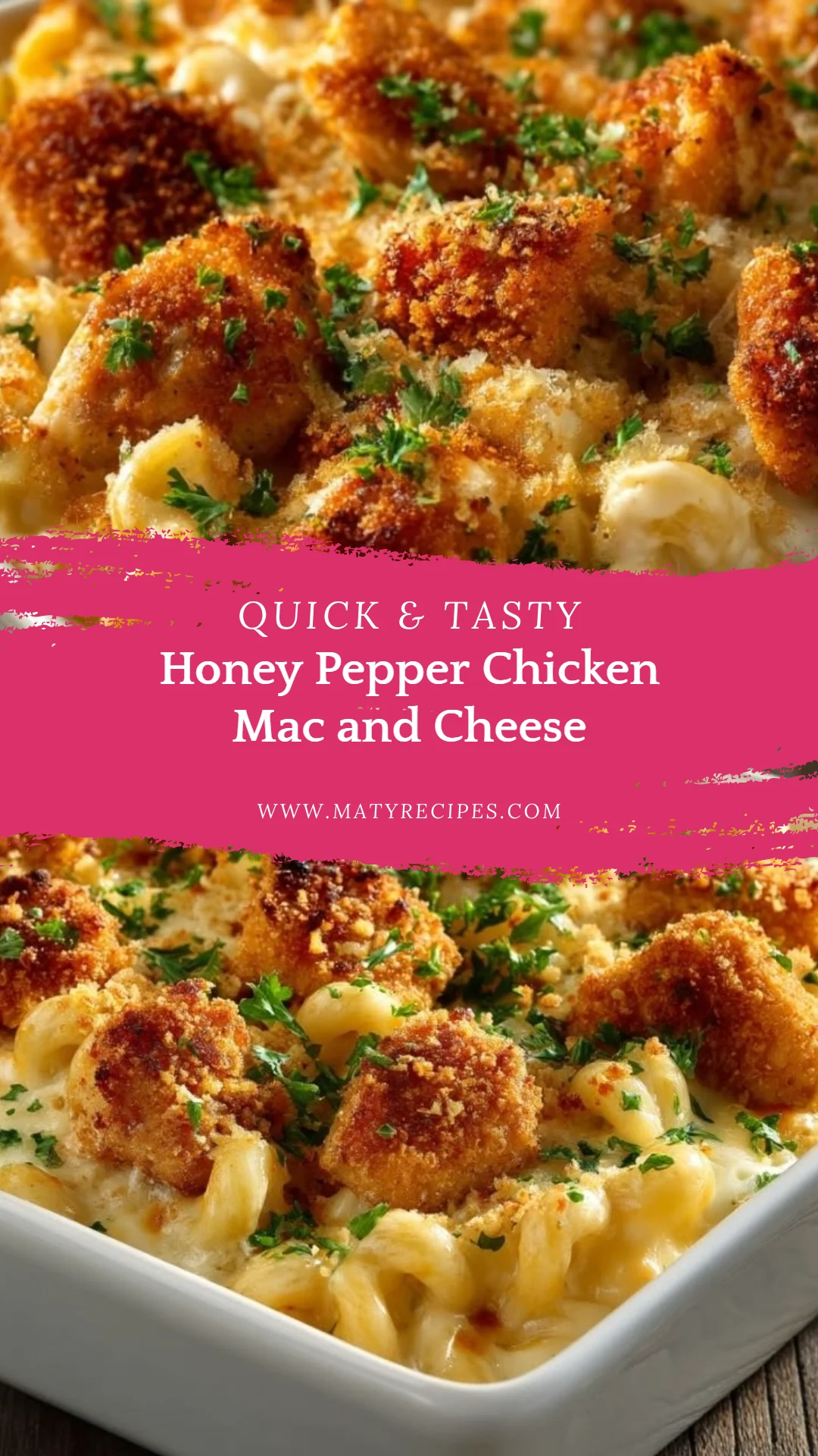 Honey Pepper Chicken Mac and Cheese
