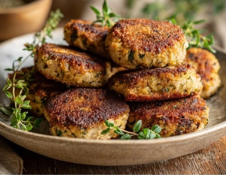 How to Make Inexpensive Italian Tuna Cakes With Mediterranean Vegetables (Diabetic Friendly)