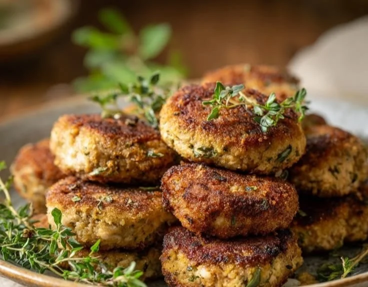 How to Make Inexpensive Italian Tuna Cakes With Mediterranean Vegetables (Diabetic Friendly)