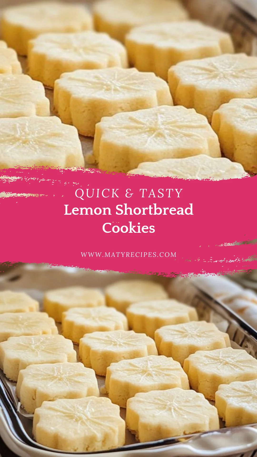 Lemon Shortbread Cookies