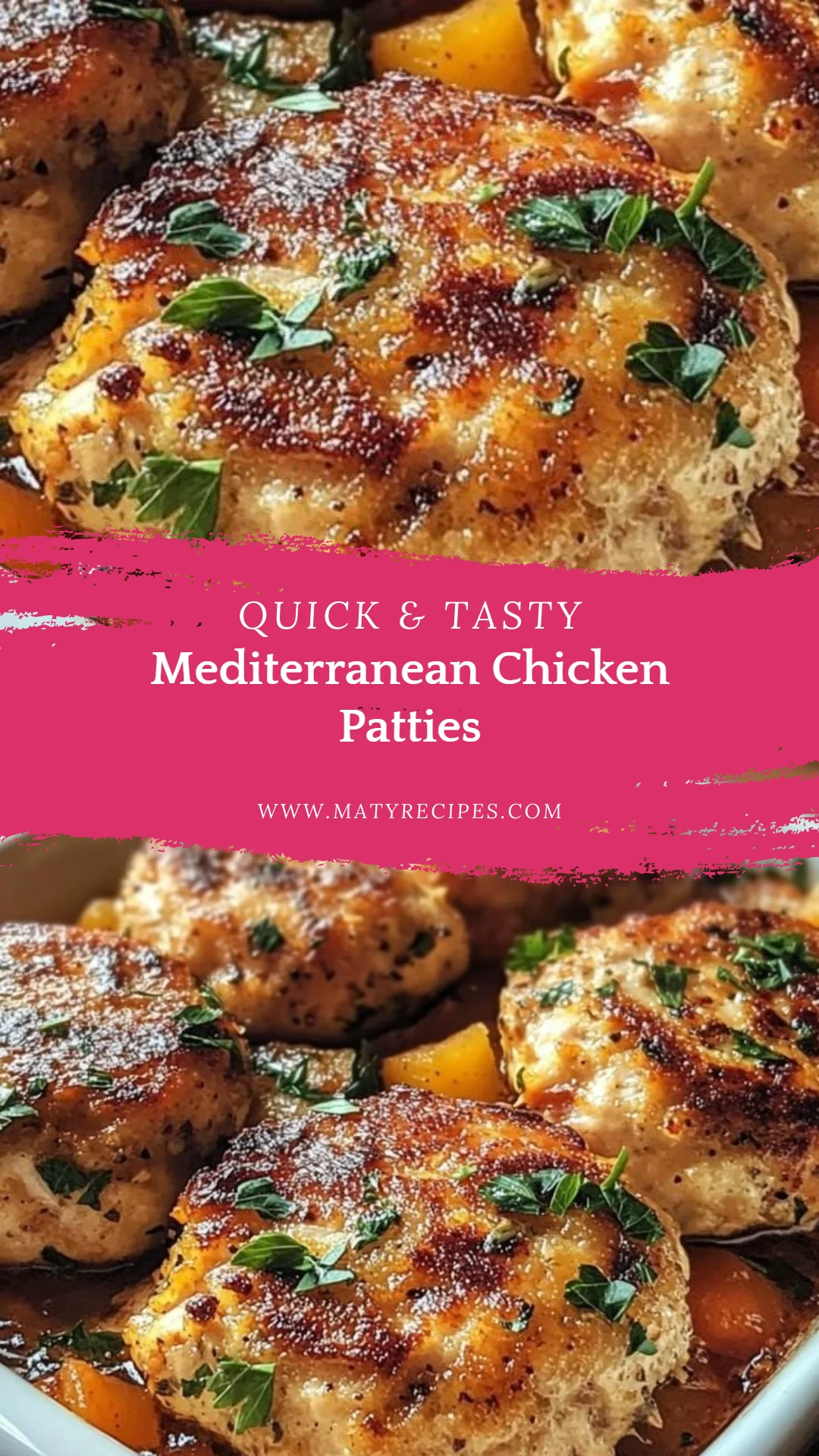 Mediterranean Chicken Patties