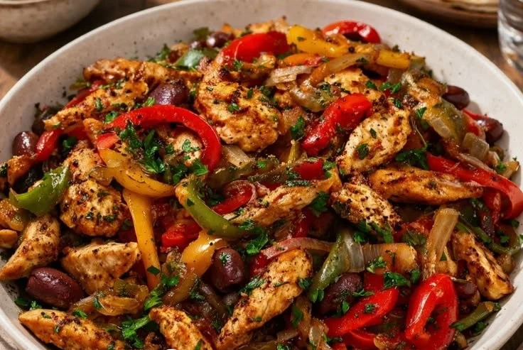 Mediterranean Chicken Stir Fry