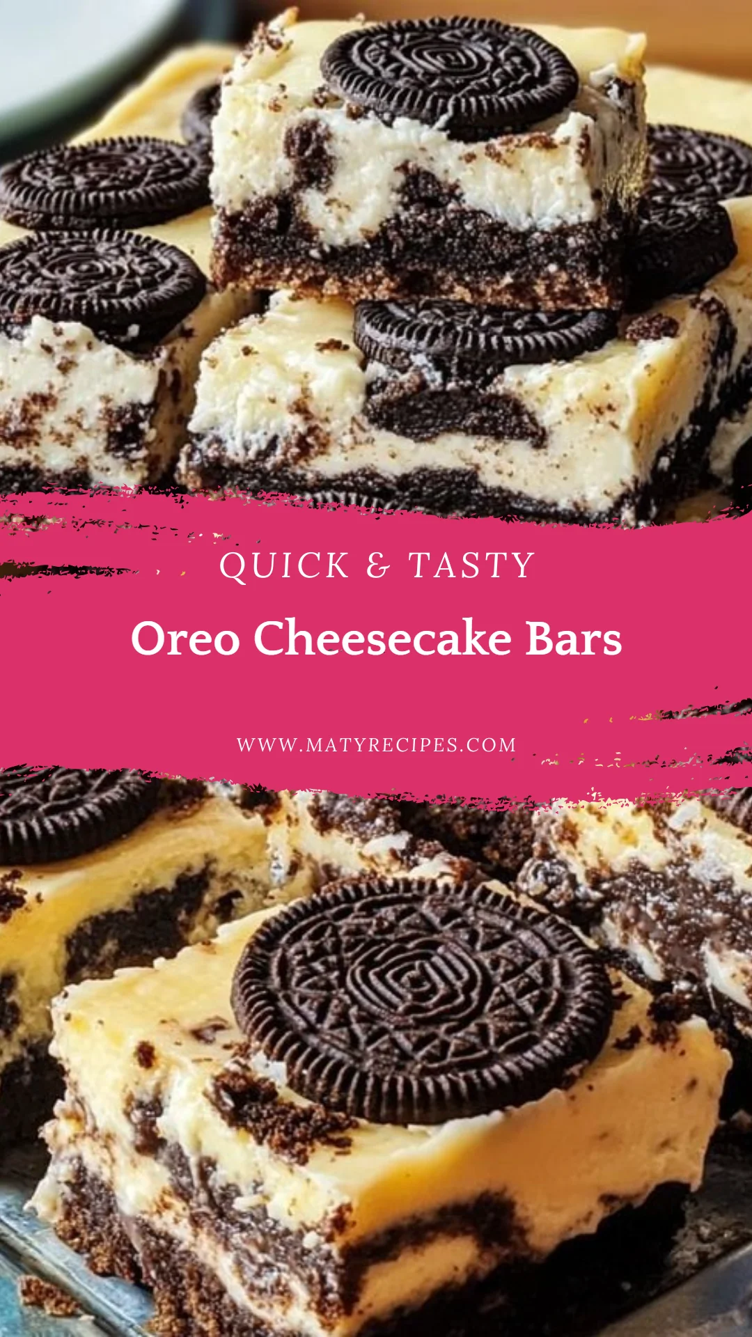 Oreo Cheesecake Bars