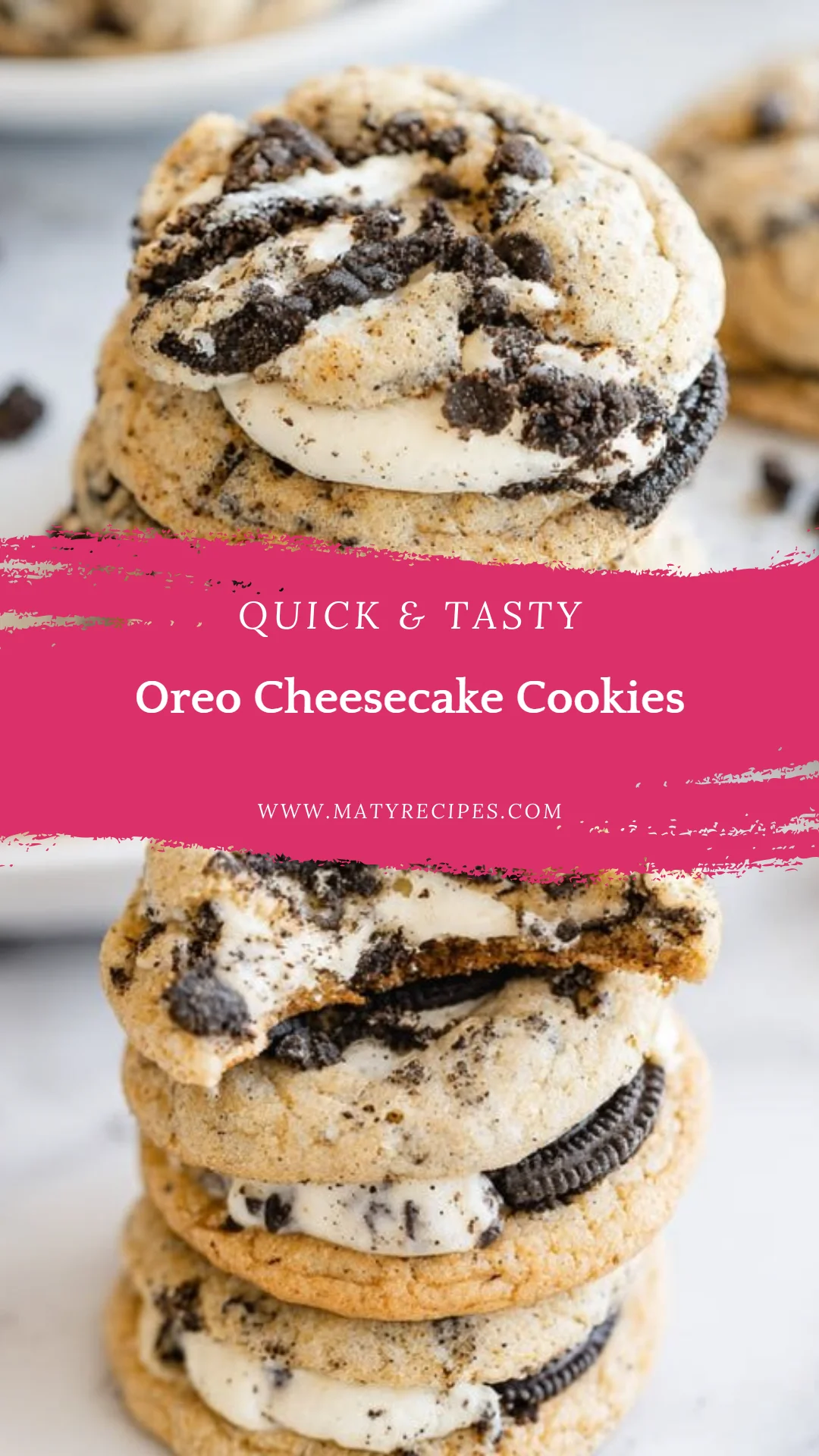 Oreo Cheesecake Cookies