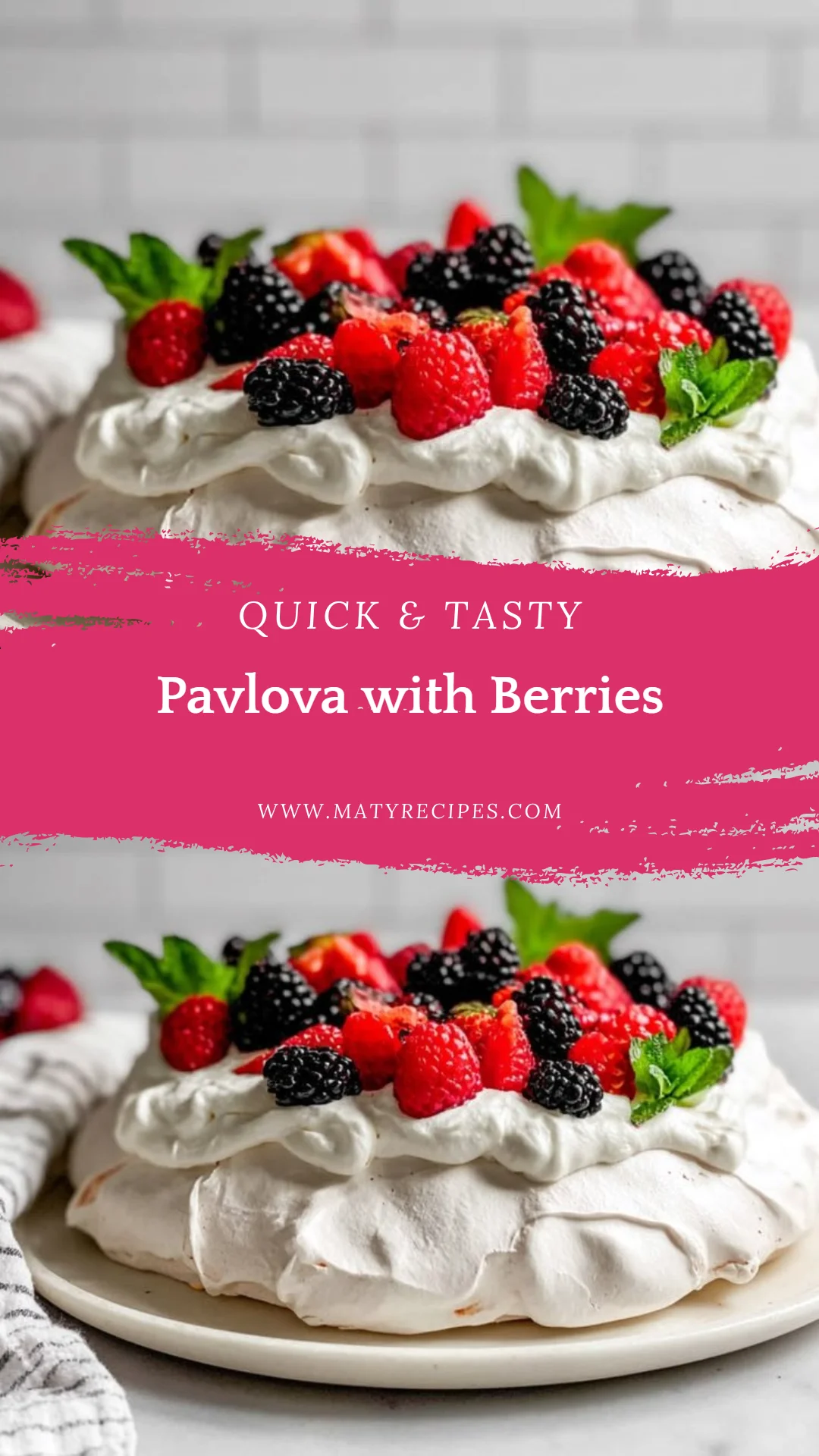 Pavlova with Berries