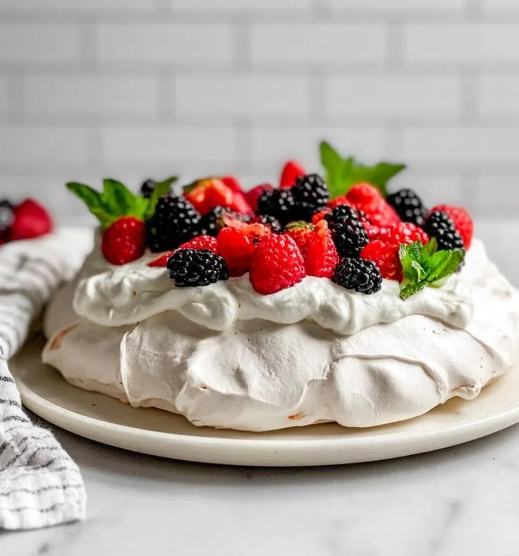 Pavlova with Berries