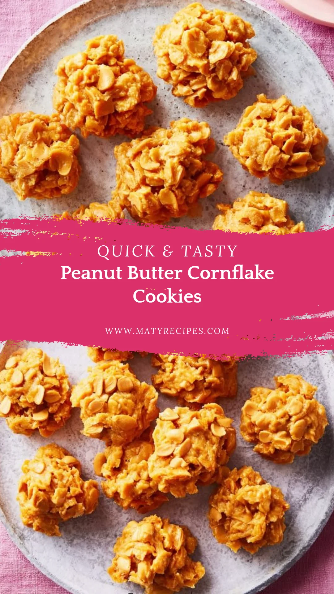 Peanut Butter Cornflake Cookies
